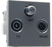 BG EMTVFMSATG Euro Module TV, Radio, Dual Satellite - Grey