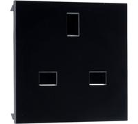 BG EMUKSB Euro Module 13A UK Unswitched Socket - Black