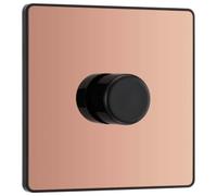 BG Dimmer Switch Evolve PCDCP81B - 200W Single 2-Way Trailing Edge LED Push On/Off Polished Copper