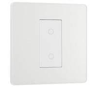 British General Bg Evolve Pearlescent White 200W Single Touch Dimmer Switch 2-Way Master