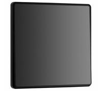 BG Evolve Black Chrome 1 Gang 2-Way 20A Edge to Edge Rocker Light Switch | PCDBC12EB