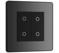 BG Evolve Black Chrome 200W Double Touch Dimmer Switch 2-Way Master - PCDBCTDM2B