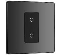 BG Evolve Black Chrome 200W Single Touch Dimmer Switch 2-Way Secondary - PCDBCTDS1B