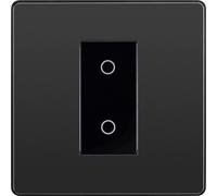 British General Evolve Touch Dimmer Switch – Single Master 2‑Way, Trailing‑Edge 200W, Black Chrome