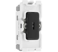 BG Evolve Black RPCDB12KY 2 Way Single Pole Secret Key Switch 20 Amp Grid Switch