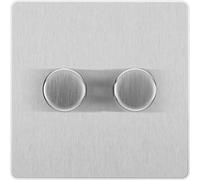 BG Evolve Brushed Steel Flatplate Switches Sockets USB Dimmer Full Range PCDBS