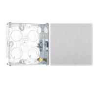 BG Evolve Brushed Steel Intermediate Edge to Edge Rocker Switch PCDBS13EW with 25mm Steel Back Box