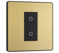 BG Evolve Master 2 Way Single Touch 200W Dimmer Switch - Brushed Brass
