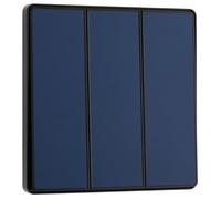 BG Evolve Matt Blue 3 Gang 2-Way 20A Edge to Edge Rocker Light Switch | PCDDB43EB