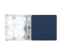 BG Evolve Matt Blue Intermediate Edge to Edge Rocker Switch PCDDB13EB with 25mm Steel Back Box