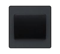 BG Evolve Matt Grey Single Light Switch 20A 16AX 2 Way Wide Rocker - PCDMG12WB