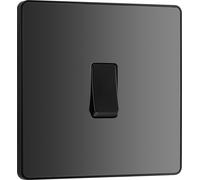 Evolve Black Chrome (Black) Single Intermediate Light Switch 20A 16Ax PCDBC13B-01