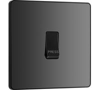Evolve Black Chrome (Black) Single Press Switch 10A PCDBC14B-01