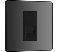 British General Telephone Socket - BG Evolve PCDBCBTM1B - Single Master - Black Chrome