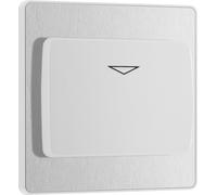 BG Evolve PCDBSKYCSW 20A 16A Hotel Key Card Switch - Brushed Steel (White)