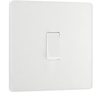 Evolve Pearlescent White (White) Single Intermediate Light Switch 20A 16Ax PCDCL13W-01