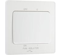 BG Evolve PCDCL15W 10A Triple Pole Fan Isolator Switch - Pearlescent White (White)