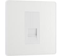 BG Evolve PCDCLBTS1W Single Secondary Telephone Socket - Pearlescent White (White)