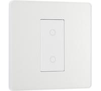 BG Evolve PCDCLTDM1W 2-Way Master 200W Single Touch Dimmer Switch - Pearlescent White (White)