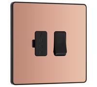 BG Evolve PCDCP50B 13A Switched Fused Connection Unit - Polished Copper (Black)