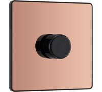 BG Evolve Polished Copper Trailing Edge LED 200W Single Dimmer Switch 2-Way Push On/Off - PCDCP81B