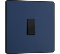BG Evolve Matt Blue Single Intermediate Light Switch 20A 16AX - PCDDB13B