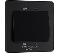 BG Evolve Matt Black Fan Isolator Switch 10A Triple Pole - PCDMB15B