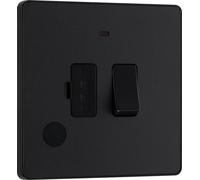 BG Evolve PCDMB52B 13A Switched Fused Connection Unit with Power LED Indicator & Flex Outlet - Matt Black (Black)