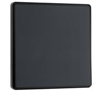 BG Evolve PCDMG13EB 20A 16AX 2 Way Single Intermediate Light Switch, Edge to Edge Rocker - Matt Grey (Black)