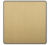 BG Evolve PCDSB94B Single Blank Plate - Satin Brass (Black)