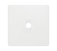BG Evolve Pearlescent White Flex Outlet Socket White Insert PCDCLFLEXW