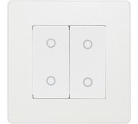 BG Evolve PCDCLTDS2W 2-Way Secondary 200W Double Touch Dimmer Switch - Pearlescent White (White)