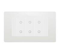 BG Evolve Pearlescent White Screwless Triple Master Touch Dimmer Switch PCDCLTDM3B