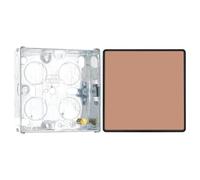 BG Evolve Polished Copper Intermediate Edge to Edge Rocker Switch PCDCP13EB with 25mm Steel Back Box