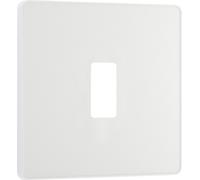 BG Evolve RPCDCL1W 1G Grid Front Plate - Pearlescent White (White)