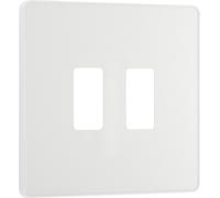 BG Evolve RPCDCL2W 2G Grid Front Plate - Pearlescent White (White)