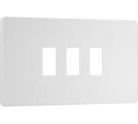 BG Evolve RPCDCL3W 3G Grid Front Plate - Pearlescent White (White)