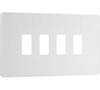 BG Evolve RPCDCL4W 4G Grid Front Plate - Pearlescent White (White)