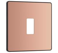 BG Evolve RPCDCP1B 1G Grid Front Plate - Polished Copper (Black)