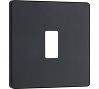 BG Evolve RPCDMG1B 1G Grid Front Plate - Matt Grey (Black)