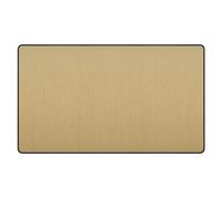 BG Evolve Satin Brass PCDSB95B 2 Gang Double Blank Plate Cover Blanking Plate