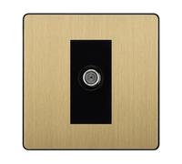 BG Evolve Satin Brass Satellite Socket PCDSB64B