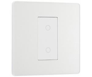 BG Evolve Single Dimmer Switch Trailing Edge 200W Pearl White - PCDCLTDM1W