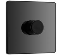 BG Evolve Single Dimmer Switch Trailing Edge LED 200W Black Chrome - PCDBC81B