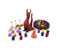 BG Expansions Upgrade Kit for Wyrmspan - 206 Pieces. Resource tokens, dragn egg and nests, player pieces and markers. Upgrade accessories and components for Board Game