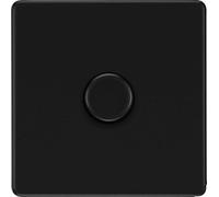 BG FLATPLATE SCREWLESS MATT BLACK Switches & Sockets BLACK ROCKER Full Range