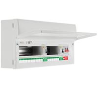 BG Fortress CF22D88S15 22 Module 15 Way Unpopulated Dual RCD Consumer Unit with 100A Main Switch, 2x 80A Type A 30mA RCD & 1x SPD