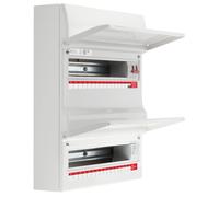 BG Fortress CF236MS31 36 Module 31 Way Unpopulated Metal Dual Row Consumer Unit with 100A Main Switch, 100A Terminal Block & 1x SPD