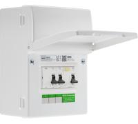 BG Fortress CF5R4P23 Garage Unit - IP20 Metal Enclosure, 40A Type A 30mA RCD, 6+32A MCB