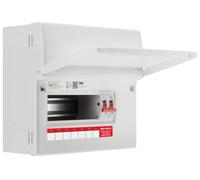 BG Fortress CF9M7 9 Module 7 Way Unpopulated Metal Consumer Unit with 100A Main Switch